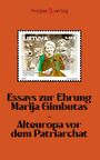 Essays zur Ehrung Marija Gimbutas – Alteuropa vor dem Patriarchat. Eine kolorierte Briefmarke mit Frauenfigurinen.