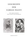 "GESCHICHTE DER FAMILIE PÁLFFY" steht oben. Darunter "1000 Jahre im Dienst für Ungarn und Österreich". Zwei historische Porträts.