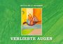 Text: "SILVIJA SH. D. KRAMMER" und "VERLIEBTE AUGEN". Illustration mit abstrakten Formen, bunten Farben, Wasser und Segel.