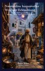 Titel: "Nasruddins humorvoller Weg zur Erleuchtung". Illustration: Ein Mann mit Esel in einem orientalischen Basar.