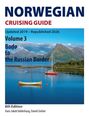 "Norwegian Cruising Guide, Volume 3: Bodø to the Russian Border, 8th Edition." Zwei Boote vor einer Bergkulisse.