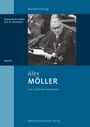 „Alex Möller: Eine politische Biographie“ mit Bild eines Mannes am Rednerpult. Dreifarbige Gestaltung in Blau.