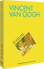 VINCENT VAN GOGH, Das kleine Buch der Meisterwerke. Gelbes Cover mit Gemälde-Ausschnitt, Verlag: FREDERKING & THALER.