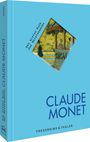 CLAUDE MONET, Das kleine Buch der Meisterwerke, FREDERKING & THALER. Blaues Buchcover mit Gemälde-Ausschnitt.