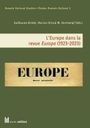 : L'Europe dans la revue Europe (1923-2023), Buch