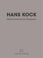 Daria Dittmeyer-Hössl: Hans Kock, Buch