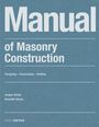 Benedikt Schulz: Manual of Masonry Construction, Buch