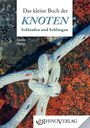 „Das kleine Buch der KNOTEN“ steht oben, „Schlaufen und Schlingen“. Ein Seilknoten auf buntem Hintergrund, Logo unten.