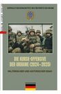 "Die Kursk-Offensive der Ukraine (2024–2025), Militärischer und historischer Essay" steht unter einem Wappen mit Soldaten.