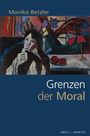 Monika Betzler, "Grenzen der Moral". Kunstvolle, abstrakte Illustration einer nachdenklichen Person in bunten Farben.