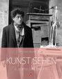 Text: "Michael Bockemühl. KUNST SEHEN. ALBERTO GIACOMETTI." Schwarz-weiß Foto eines Mannes neben einer Skulptur.