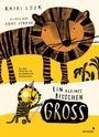 Titel: "Ein kleines bisschen groß". Autoren: Kairi Look; Anne Pikkov. Gelb-schwarze Tigerillustration mit kleiner und großer Katze.