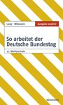 Buchcover mit gelben Streifen, Text: „So arbeitet der Deutsche Bundestag“, Ausgabe 2026/27, 21. Wahlperiode.