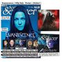 Evanescence + Ville Valo, Poster + Sticker! Sonic Seducer Cover mit blau getöntem Porträt und Album-Cover von Evanescence.