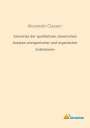 Alexander Classen: Grundriss der qualitativen chemischen Analyse unorganischer und organischer Substanzen, Buch