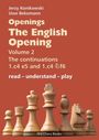„Openings The English Opening Volume 2“ von Konikowski und Bekemann, Schachfiguren vor rotem Hintergrund.