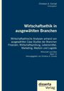 Titel: Wirtschaftsethik in ausgewählten Branchen. Blauer Hintergrund, Text zentriert. Logo unten: disserta Verlag.