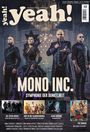 yeah!, Mono Inc. Symphonie der Dunkelheit. Vier Personen in gothischer Kleidung vor Kronleuchter.