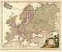 Leonhard Valk: Historische Karte: Europa 1687 [gerollt], Div.