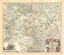 Frederik de Wit: Historische Karte: Fränkischer Reichskreis um 1680 [gerollt], KRT