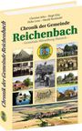 Aufschrift: "Chronik der Gemeinde Reichenbach." Collage mit historischen Fotos und einem Gemeinde-Logo.