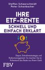"Ihre ETF-Rente: schnell und einfach erklärt" zeigt ein gelbes Sparschwein und Euro-Zeichen auf lila Hintergrund.