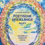 Text: "POETISCHE DREIKLÄNGE Band 2. Aquarelle, Gedichte, Fotos." Illustration: Ein bunter, kreisförmiger Rahmen.