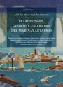 „Erzählungen, Gedichte und Bilder der Mariñas Ártabras“ vor einer bunten Illustration einer Küstenlandschaft.