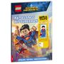 "Rätselspaß mit Superman" und "Spiel! Rätsel! Geschichten!". LEGO-Superman-Figur und fliegende Superman-Illustration.