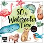 Nelli Andrejew: 50 x Watercolor Tiere, Buch