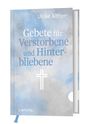 "Ulrike Altherr, Gebete für Verstorbene und Hinterbliebene". Ein weißes Kreuz auf wolkigem, hellblauem Hintergrund.