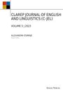 : Clarep Journal Of English And Linguistics (C-Jel), Buch