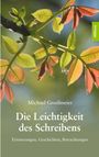 Michael Groißmeier, Die Leichtigkeit des Schreibens. Erinnerungen, Geschichten, Betrachtungen. Bunte Blätter im Hintergrund.