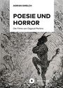 "ADRIAN GMELCH", "POESIE UND HORROR", "Die Filme von Osgood Perkins". Illustration eines springenden Satyrs.