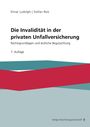 Buchtitel: "Die Invalidität in der privaten Unfallversicherung", Autoren: Elmar Ludolph, Stefan Reis. Farbiges Design.