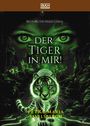 "Der Tiger in mir!" von Petra Maria Savelsbergh. Grünes Auge, Tiger in einem leuchtenden Grün im Dschungel.