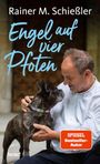 "Rainer M. Schießler, Engel auf vier Pfoten, SPIEGEL Bestseller-Autor." Ein Mann streichelt eine französische Bulldogge.