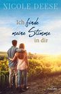 „Ich finde meine Stimme in dir“ steht über einem Paar, das in eine sonnige Landschaft schaut.