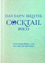 DAS SALON IRKUTSK COCKTAIL BUCH. Charmante Drinks und wie man sie zubereitet. Grüner, strukturierter Hintergrund.