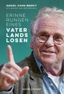 Text: "Erinnerungen eines Vaterlandslosen." Daniel Cohn-Bendit lächelt, trägt eine Brille und zeigt mit dem Finger.