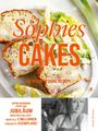 "Sophies Cakes. 96 Rezepte ohne Rezept. Sophie Dudemaine feiert das Jubiläum ihres Bestsellers – mehr als 2 Millionen verkaufte Exemplare!"  
Foto von Kuchen und Salat, Frau mit Schürze.
