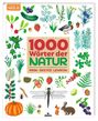 Text: "1000 Wörter der NATUR - Mein erstes Lexikon". Illustration mit Pflanzen, Tieren und Gemüse. Expedition Natur Logo oben links.