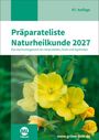 „Präparateliste Naturheilkunde 2027“, gelbe Blüten auf grünem Hintergrund, ML Verlag Logo unten links.