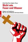 "Nicht wie Feuer und Wasser. Religion und Sozialismus: Was wir von der Weimarer Zeit lernen können." Rote Faust, braunes Kreuz.