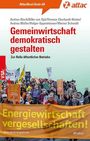 Oben: "AttacBasisTexte 66", "Gemeinwirtschaft demokratisch gestalten". Unten: Menschenmenge mit Bannern.