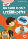 "KITA Sprach-stark!: Ich packe meinen Erzählkoffer. Praxismaterial zur Sprachförderung. Ein Kind sitzt auf einem Koffer."