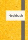 Notizbuch A5: Notizbuch A5 blanko - 100 Seiten 90g/m² - Soft Cover Gelb - FSC Papier, Buch