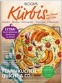 "BLOOM's Kürbis aus Pfanne und Ofen" steht groß oben. Ein Flammkuchen mit Kürbis und Zwiebeln ist zu sehen.