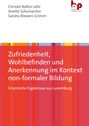 Anette Schumacher: Zufriedenheit, Wohlbefinden und Anerkennung im Kontext non-formaler Bildung, Buch
