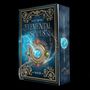 Cover mit Text "Katy J. Michels", "Elemental Souls", "Water". Prunkvolle Verzierung, blauer Edelstein, Wasserthema.